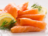 Lightly salted Salmon sliced